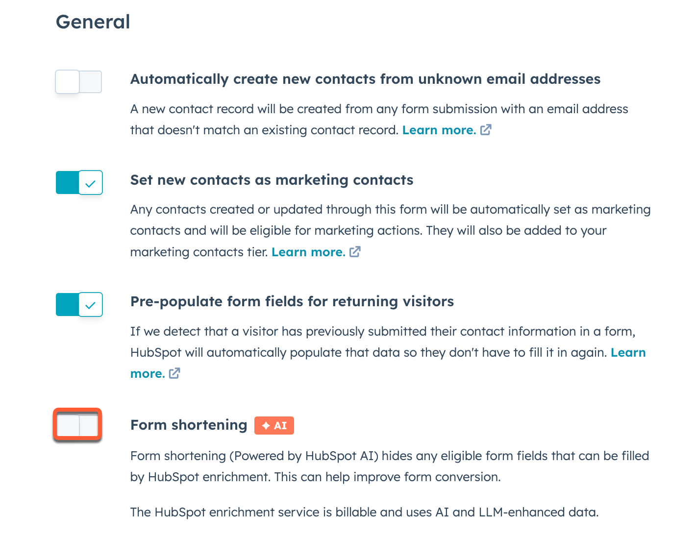 Blog-Form-shortning-settings